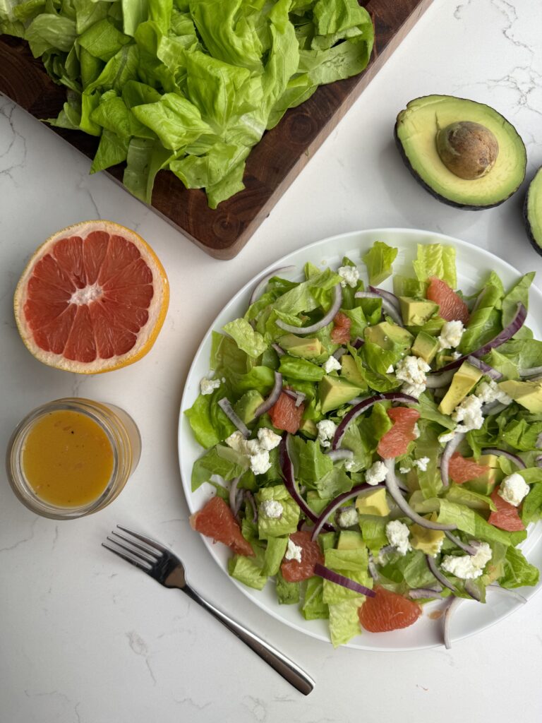 Summer Salad with Grapefruit Vinaigrette