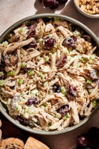 Grape and Walnut Chicken Salad