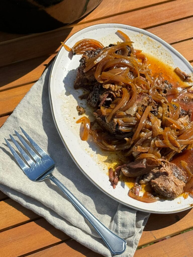 Slow-cooked Crockpot Brisket