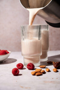 Raspberry Almond Milk