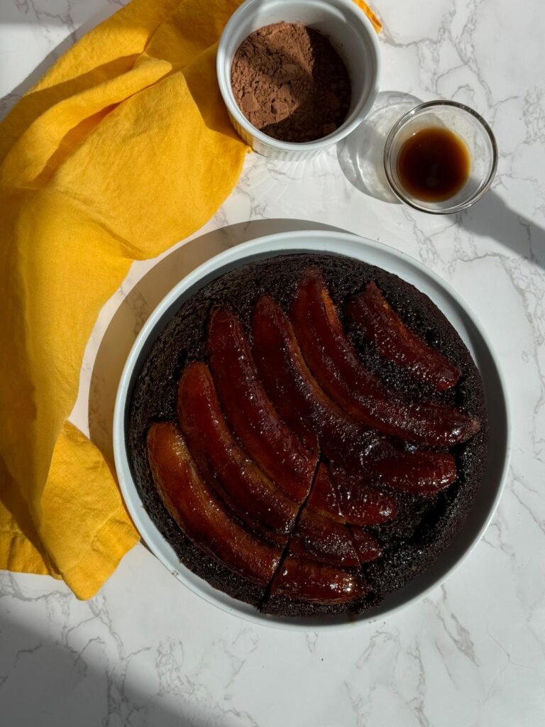 Banana Chocolate Skillet Cake