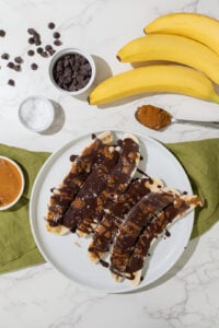 Chocolate-Drizzled Frozen Banana Treats