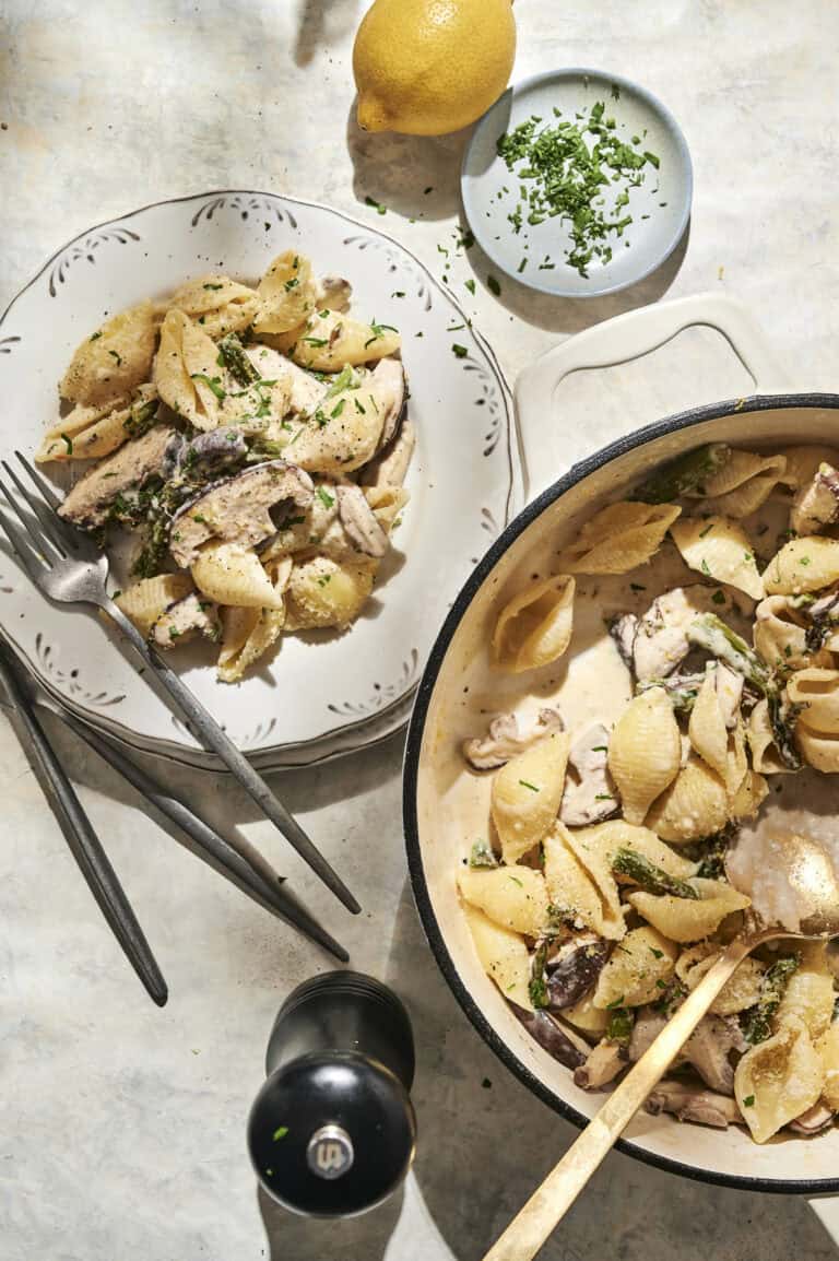 Creamy Lemon Asparagus Pasta