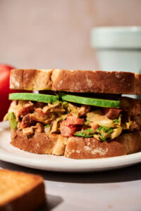 Chopped Chicken BLT Sandwich with Avocado
