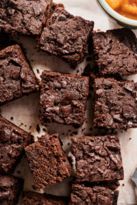 Fudgy Pumpkin Brownies