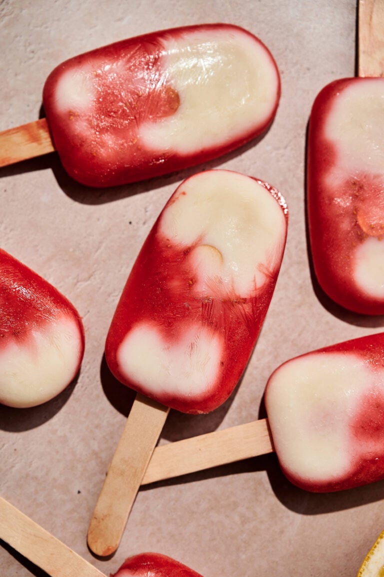 Strawberry Lemonade Popsicles