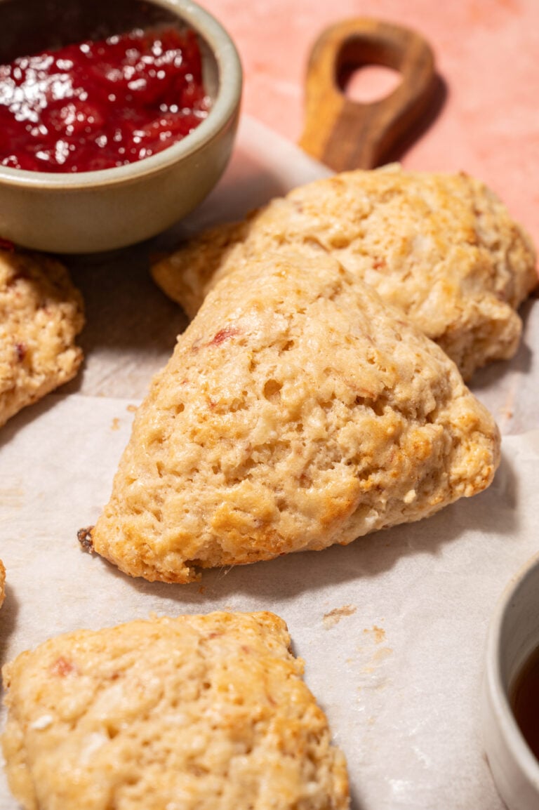 Berry Cottage Cheese Scones