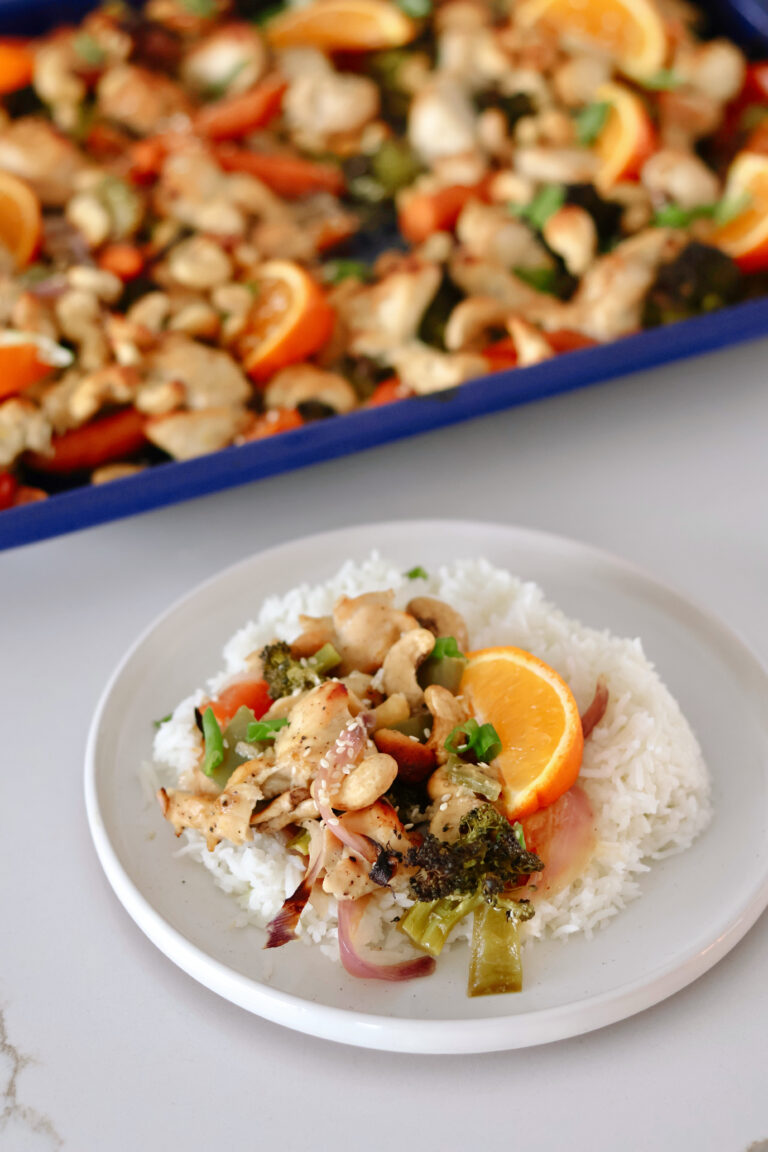 Cashew Miso Sheet Pan Dinner