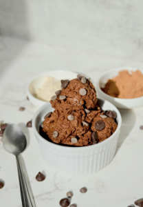 No-Bake Cottage Cheese Brownie Batter